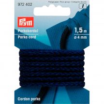 Cordons et Cordelières - Prym - Cordon parka 4mm bleu marine