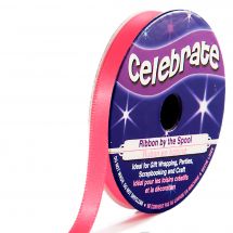 Satin en bobine - Celebrate - Satin fushia uni - 6 mm x 6 m