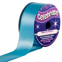 Satin en bobine - Celebrate - Satin bleu ciel uni - 25 mm x 5 m