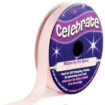Ruban Vichy en bobine - Celebrate - Vichy rose clair - 9 mm x 5 m 