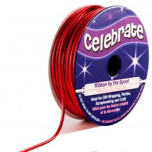 Corde Lurex en bobine - Celebrate - Rouge - 1.6 mm x 8 m