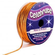 Corde Lurex en bobine - Celebrate - Orange - 1.6 mm x 8 m 