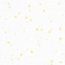 Toile à broder - Zweigart - Aïda (1349) Blanc Splash jaune 7 en coupon ou au mètre