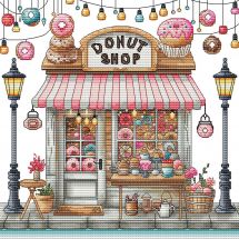 Fiche Point de Croix - Les petites croix de Lucie - Boutique de donuts