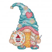 Fiche Point de Croix - Les petites croix de Lucie - Gnome brodeur