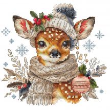 Fiche Point de Croix - Les petites croix de Lucie - Renne de Noël 