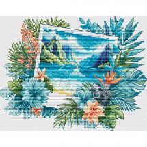 Fiche Point de Croix - Les petites croix de Lucie - Carte postale d'été