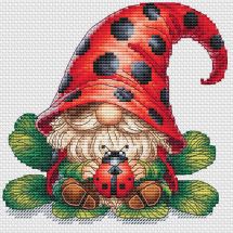 Fiche Point de Croix - Les petites croix de Lucie - Gnome coccinelle 