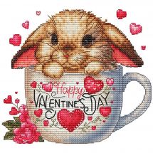 Fiche Point de Croix - Les petites croix de Lucie - Happy Valentine’s Day