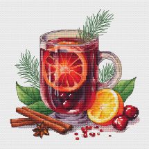 Fiche Point de Croix - Les petites croix de Lucie - Vin chaud