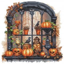 Fiche Point de Croix - Les petites croix de Lucie - Fenêtre d’Halloween