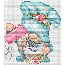 Fiche Point de Croix - Les petites croix de Lucie - Gnome cuisinier 