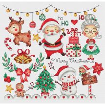 Fiche Point de Croix - Les petites croix de Lucie - Scènes de Noël