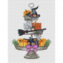 Fiche Point de Croix - Les petites croix de Lucie - Présentoir d'Halloween