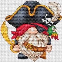 Fiche Point de Croix - Les petites croix de Lucie - Gnome pirate