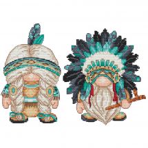 Fiche Point de Croix - Les petites croix de Lucie - Gnomes indiens