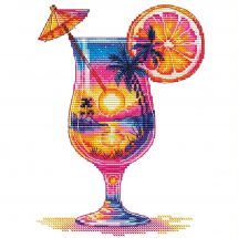 Fiche Point de Croix - Les petites croix de Lucie - Sunset cocktail