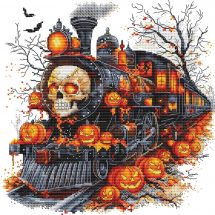 Fiche Point de Croix - Les petites croix de Lucie - Train d’Halloween