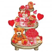 Fiche Point de Croix - Les petites croix de Lucie - L'amour est tendre