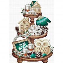 Fiche Point de Croix - Les petites croix de Lucie - Etagère de l'hiver