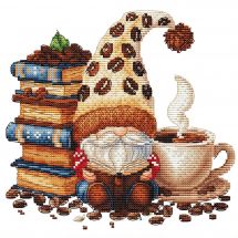 Fiche Point de Croix - Les petites croix de Lucie - Gnome au café