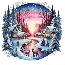 Fiche Point de Croix - Les petites croix de Lucie - Douceur de l'hiver