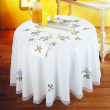 Nappe à broder - Margot de Paris - Semis de fleur