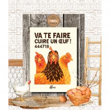Fiche Point de Croix - Isabelle Haccourt Vautier - Va te faire cuire un oeuf !