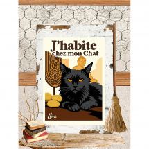 Fiche Point de Croix - Isabelle Haccourt Vautier - J'habite chez mon chat