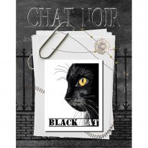 Fiche Point de Croix - Isabelle Haccourt Vautier - Le chat noir