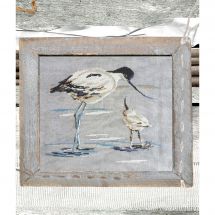 Fiche Point de Croix - Isabelle Haccourt Vautier - Avocette et son petit