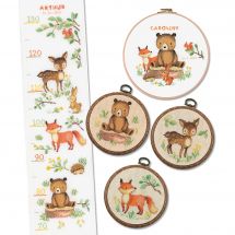 Pack loisirs créatifs - Vervaco - Ensemble "Animaux dans la forêt"