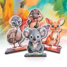 Figurine à diamanter - Crystal Art D.I.Y - Pack Animaux des antipodes