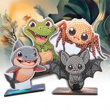 Figurine à diamanter - Crystal Art D.I.Y - Pack Animaux Mal-aimés