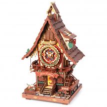 Puzzle 3D Mécanique Bois - ROKR - Horloge à Coucou