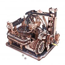 Puzzle 3D Mécanique Bois - ROKR - Circuit à billes - Marble Spacesport