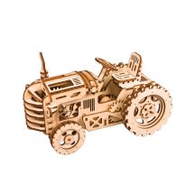 Puzzle Mécanique 3D Bois - ROKR - Tracteur