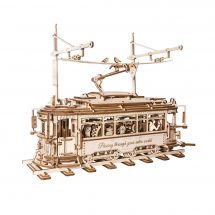 Puzzle Mécanique 3D Bois - ROKR - Classic City Tram