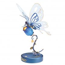 Puzzle 3D Mécanique - ROKR - Papillon mécanique bleu