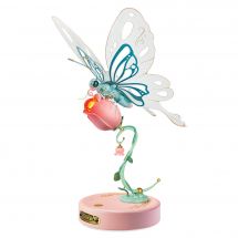Puzzle 3D Mécanique - ROKR - Papillon mécanique rose