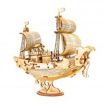 Puzzle 3D Bois - Bateau de pêche - ROKR