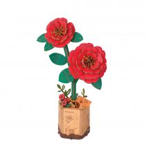 Puzzle 3D Bois - ROWOOD - Camélia rouge