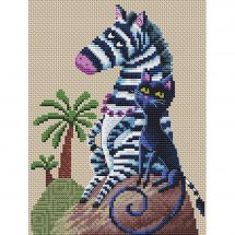 Kit broderie point de croix - RTO - Noir et blanc