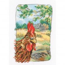 Kit point de croix - RTO - Le coq de la basse-cour
