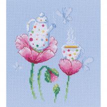 Kit broderie point de croix - RTO - Tea time