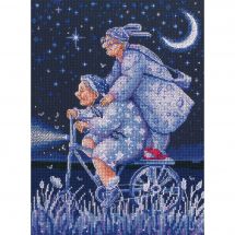 Kit broderie point de croix - RTO - Quand la nuit tombe