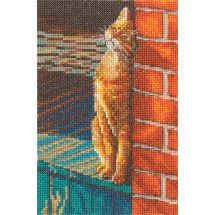 Kit broderie point de croix - RTO - Ronronneur enjoué