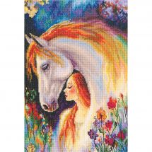 Kit broderie point de croix - RTO - Conte de la crinière d'or