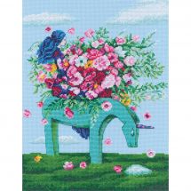 Kit broderie point de croix - RTO - Nuage magique de la licorne 