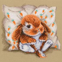 Kit broderie point de croix - RTO - Petit lapin